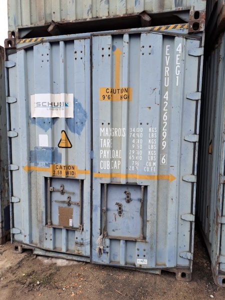 Merekonteiner / Shipping container 40'HCPW