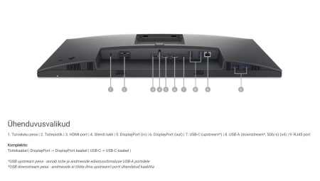 Pilt esemest 'Dell P2722HE monitor'.