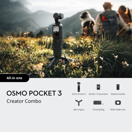 Pilt esemest 'Stabilisaator DJI Osmo Pocket 3 Creator Combo'.