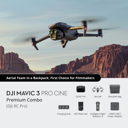 Pilt esemest 'DJI Mavic 3 Pro Cine Premium Combo (DJI RC Pro)'.