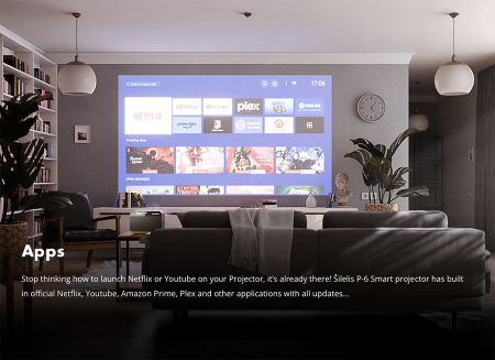 Pilt tootest 'Juhtmevaba WiFi 4K Android Projektor'.