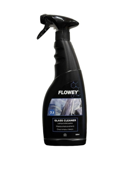 Klaasipuhastusvahend FLOWEY 7.1 GLASS CLEANER 500ML +2€ tasuta pesuaega
