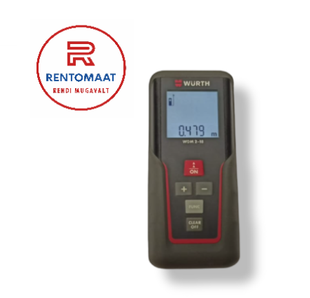 Pilt tootest 'Laser kaugusemõõdik - rentida saab üle Eesti endale sobivasse Omniva või Smart posti pakiautomaati või käest kätte Tallinna kesklinnas aadressil Töökoja 1'.