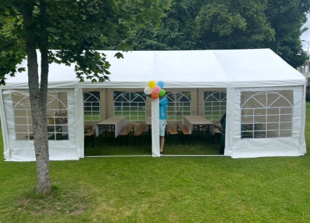 Pilt tootest 'Peotelk 4x8m Valge PVC'.